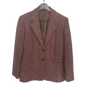 Women's Brown Tweed Blazer